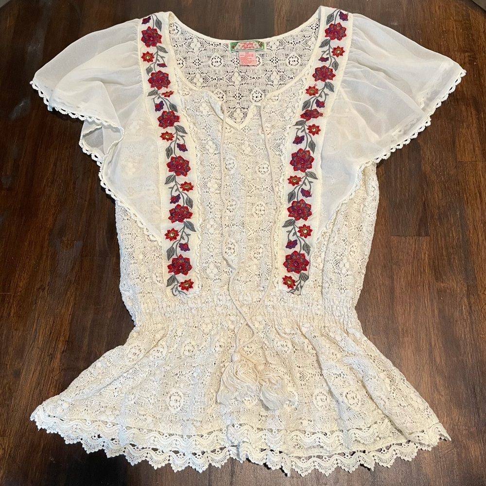 Flying Tomato Flower Blouse
